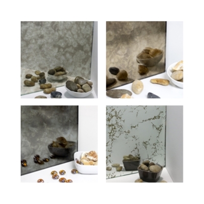 CUSTOM ANTIQUED - Frameless Mirror Glass