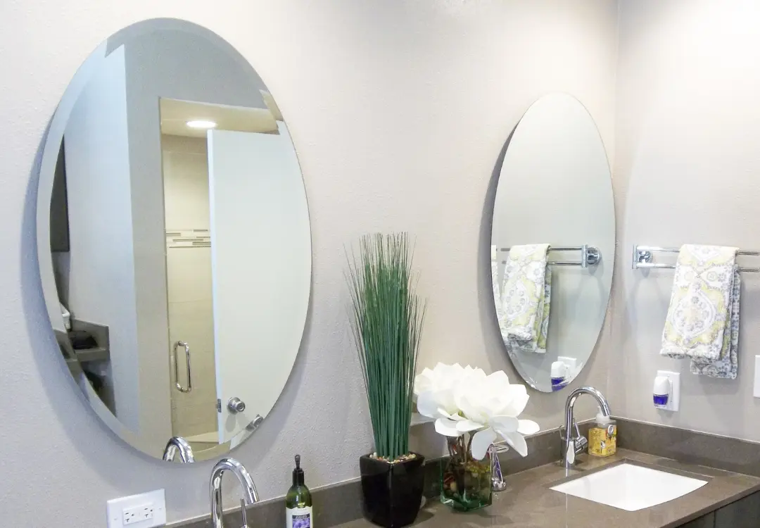 Custom frameless mirrors