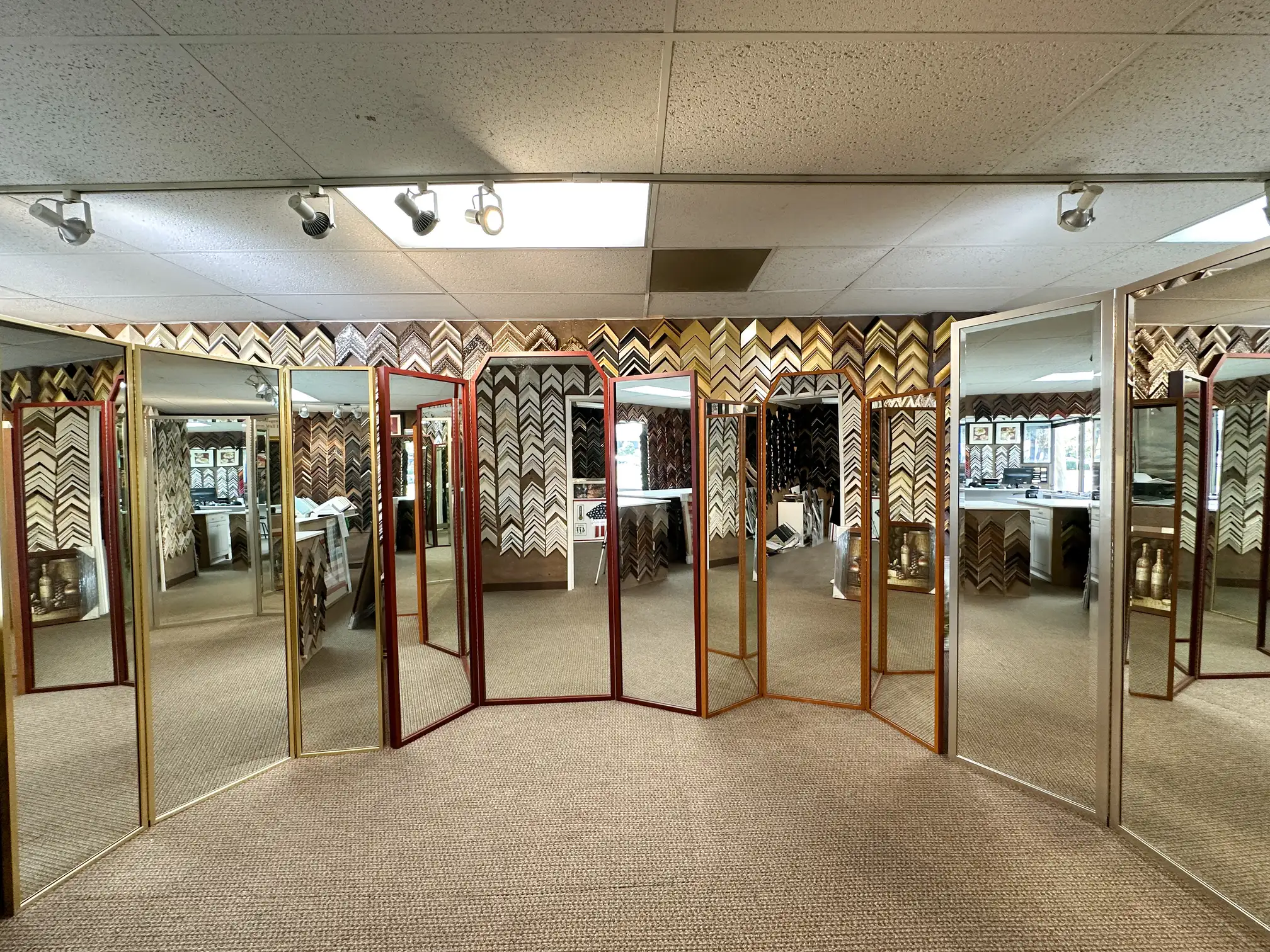 Three Panel Mirror
