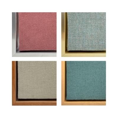 Framed Floating Fabric Wrapped Bulletin Boards