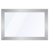 2" Silver Mirror (3) Sizes 24x30 -24x36 -30x40  Limit of 5 per Order