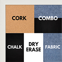 BB1540-8 Thin Metal White Custom Cork Chalk or Dry Erase Board Small To Large