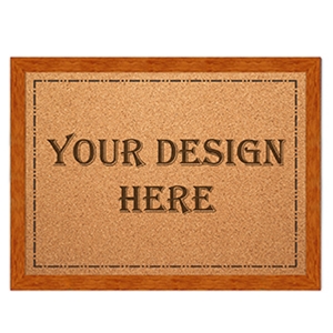 PB1110 Custom Printed Framed Cork Board - 10 Frame Colors