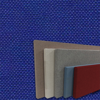 FW800-45 Navy Blue - Frameless Fabric Wrap Cork Bulletin Board - Classic Hook And Loop Velcro