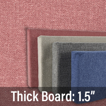FW830-16 Soft Colors: Plum - Frameless Fabric Wrap Cork Bulletin Board - Classic Hook And Loop Velcro
