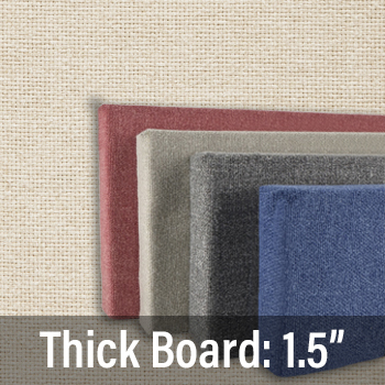 FW830-20 Soft Colors: Taupe - Frameless Fabric Wrap Cork Bulletin Board - Classic Hook And Loop Velcro