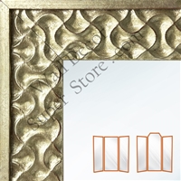 WM1528 - Vintage Ornate Frame - Gold & Silver - Custom 3 Panel Mirror