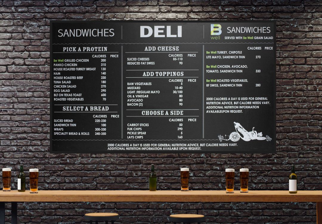 Custom Printed Chalk Boards