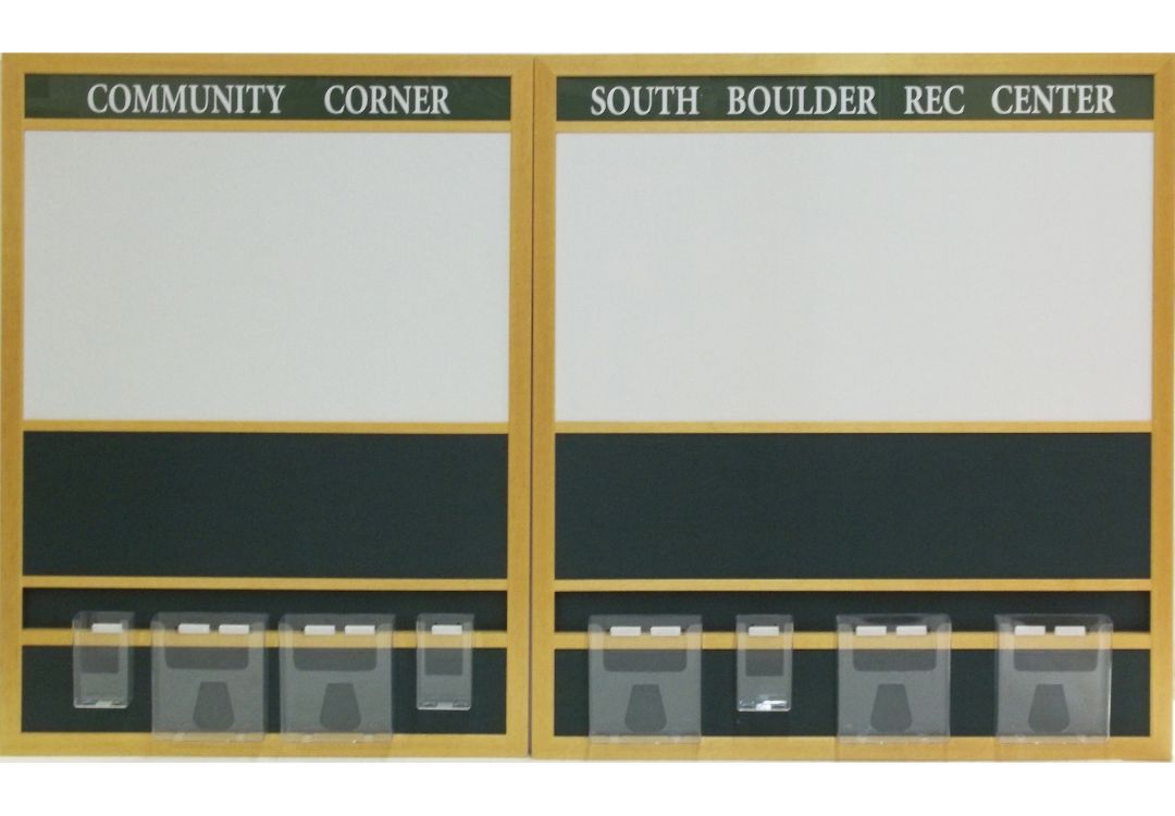 Shop custom corkboards by the outside size of the frame