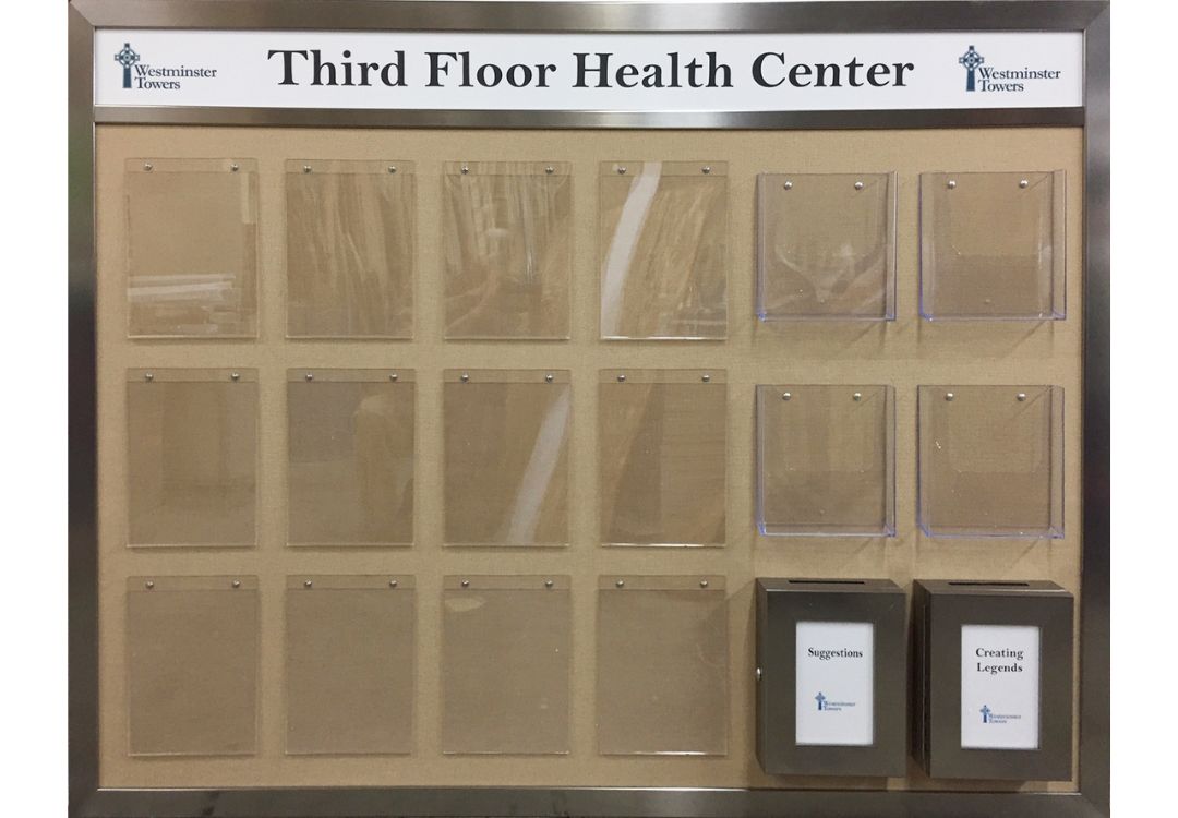 Shop custom corkboards by the outside size of the frame