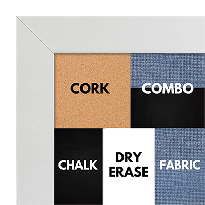 BB1201-1 Gloss White, 1.19 Inch Wide - Custom Cork, Chalk, Dry Erase 