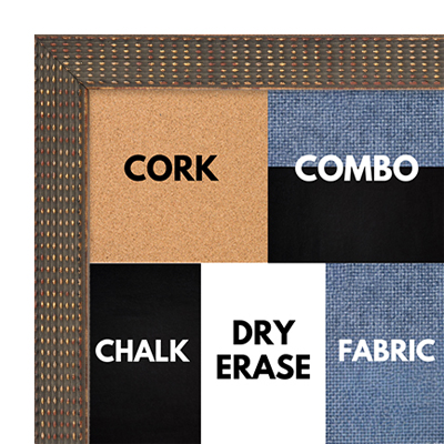  BB1219-1 ANTIQUE GREY - 0.875 Inch Wide - Cork, Chalk, Dry Erase, Combo, Fabric Wrap 