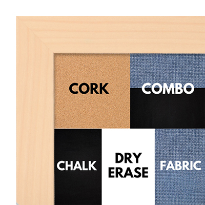 BB1226-1 - BARE MAPLE - 1.1875 Inch Wide - Cork, Chalk, Dry Erase, Combo, Fabric Wrap 