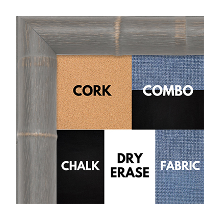 BB1230-2 - GREY - 1.375 Inch Wide - Custom Cork, Chalk, Dry Erase