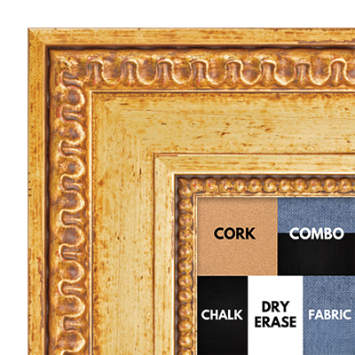 BB1231-1 - Versailles Gold - 3 Inch Wide - Custom Cork, Chalk, Dry Erase