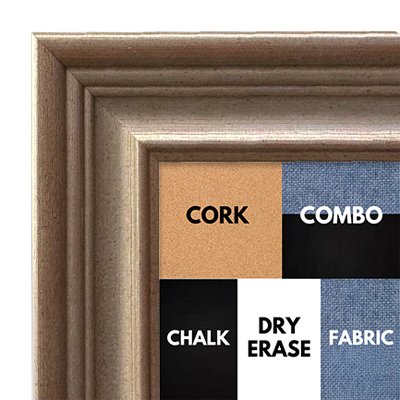 BB1238-1 - Antique Silver - 2.8125 Inch Wide - Custom Cork, Chalk, Dry Erase
