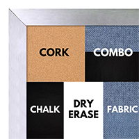 BB1003-1 Classic Professional Satin Aluminum Frame - Your Choice - Cork Chalk or Dry Erase Board Small To Extra Large