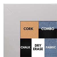 BB1047-8 Matt White - Cork, Chalk, Dry Erase, Combo, Fabric Wrap 