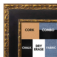 BB1050-3 Ornate Black Panel Embossed And Gold Leaf Lip
