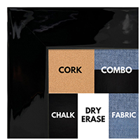 BB1200-2 Black - 2 Inch Wide - Custom Cork Chalk Dry Erase
