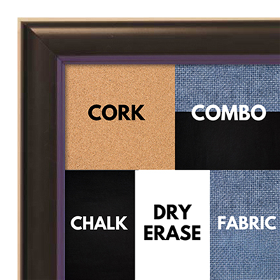 BB1400-6 Black With Purple Lip Small To Medium Custom Cork Chalk or Dry Erase Board