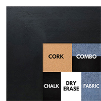 BB1510-6 Black Wood Grain Large Custom Wall Boards Chalk Cork Dry Erase