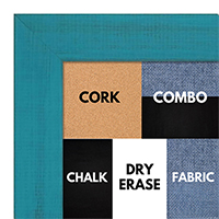 BB1533-9 Distressed Turquoise - Medium Custom Cork Chalk or Dry Erase Board