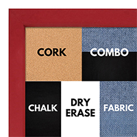 BB1538-1 Red - Small Custom Cork Chalk or Dry Erase Board