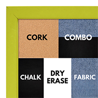 BB1538-5 Yellow - Small Custom Cork Chalk or Dry Erase Board