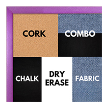 BB1540-13 Thin Metal Purple Lily Custom Cork Chalk or Dry Erase Board Small To Large