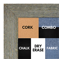 BB1548-1 Distressed Gray Driftwood - Extra Large Chalkboard Cork Dry Erase