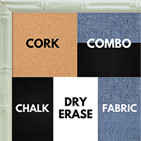 BB1552-1 Glossy White Very Small Custom Chalkboard  Cork or Dry Erase Board