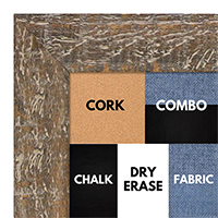 BB1555-5 Distressed Walnut - Extra Large Chalkboard Cork Dry Erase