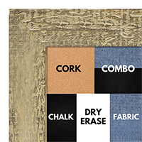 BB1555-6 Distressed Tan - Extra Large Chalkboard Cork Dry Erase