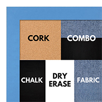 BB1564-6 Blue Small Custom Cork Chalk or Dry Erase Board