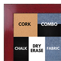BB1566-2 Glossy Distressed Red - Medium Custom Cork Chalk or Dry Erase Board