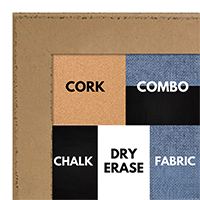 BB1570-12 Distressed Soft Orange Medium Custom Cork Chalk or Dry Erase Board
