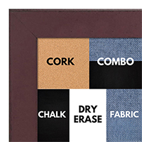 BB1570-6 Distressed Dark Red Medium Custom Cork Chalk or Dry Erase Board
