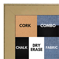 BB1570-8 Distressed Yellow Medium Custom Cork Chalk or Dry Erase Board