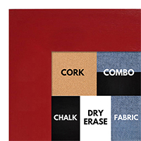 BB1586-2 Red - Extra Large Custom Cork Chalk or Dry Erase Board