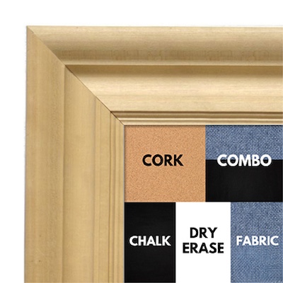 BB1750-1 | Unfinished Wood Frame | Unfinished Natural Wood Moulding - Paint or Stain | Custom Cork Board | Custom Chalk Board | Custom White Dry Erase Board