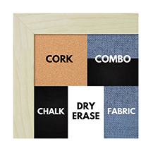 BB1770-1 Unfinished Natural Wood 1 Inch Frame Paint Or Stain Small To Medium Custom Cork Chalk or Dr