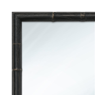 MR1229-1 Kyoto Black Curved - Custom Small Mirror - 0.75 Ich Wide