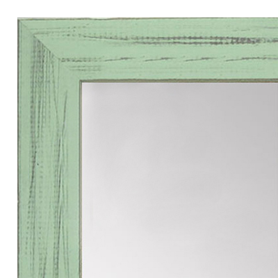 MR1533-12 Distressed Soft Green - Medium Custom Wall Mirror - Custom Bathroom Mirror