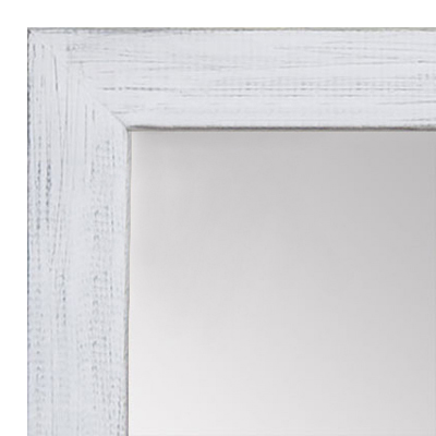 MR1533-2 Distressed Soft White - Medium Custom Wall Mirror - Custom Bathroom Mirror