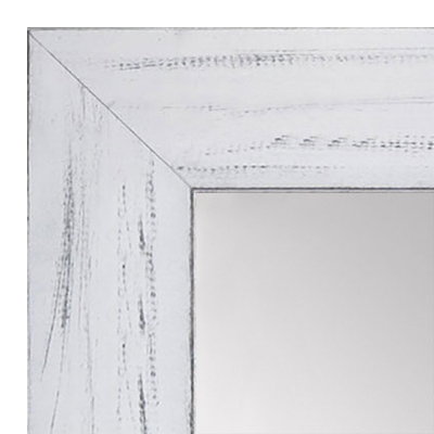 MR1535-2 Distressed White - Large Custom Wall Mirror Custom Floor Mirror
