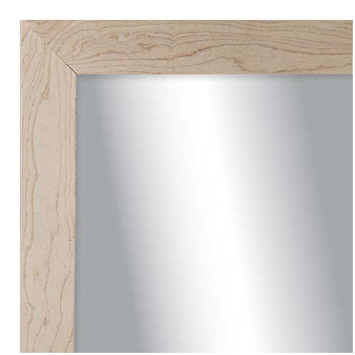 MR1774-1 Small Unfinished Natural Maple Flat Wood Frame - Paint or Stain -Small Custom Wall Mirror Custom Floor Mirror