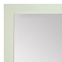 MR1940-6 Metal Matte White Medium Custom Wall Mirror Custom Floor Mirror