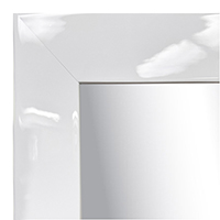 MR1201-2 High Gloss White - Custom Large Mirror - 2 Ich Wide