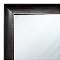 MR1208-5 Plum Scoop with Debossed Pattern - Custom Small Mirror - 1.125 Inch Wide